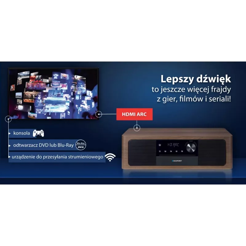 Przenośny głośnik Bluetooth BLAUPUNKT MS22BT — Bezprzewodowy dźwięk, łączność Bluetooth