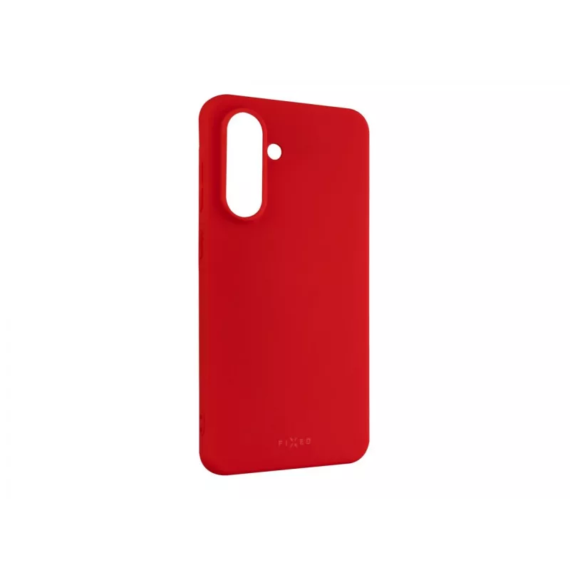 Tylna obudowa FIXED do Samsung Galaxy A36 5G, gumowa, czerwona