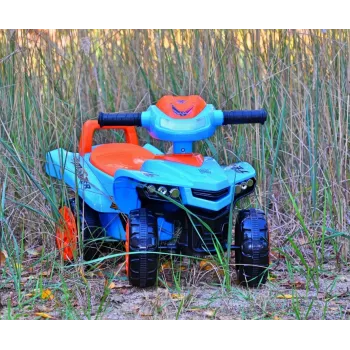 Jeździk milly mally Ride-on Monster Navy — pojazd do siedzenia i jeżdżenia dla dzieci, niska wysokość siedziska