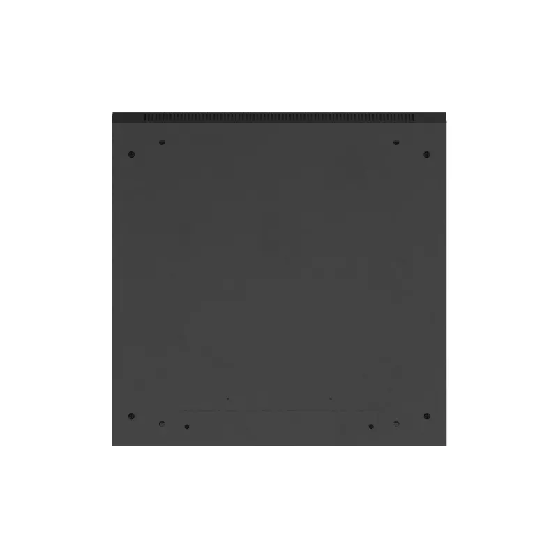 Szafa rackowa naścienna 19 9U 600x600 (płaski montaż) z drzwiami perforowanymi czarna LANBERG