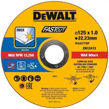 Tarcza szlifierska DeWALT DT20540-QZ z płaskim środkiem do żelaza, metalu i stali nierdzewnej