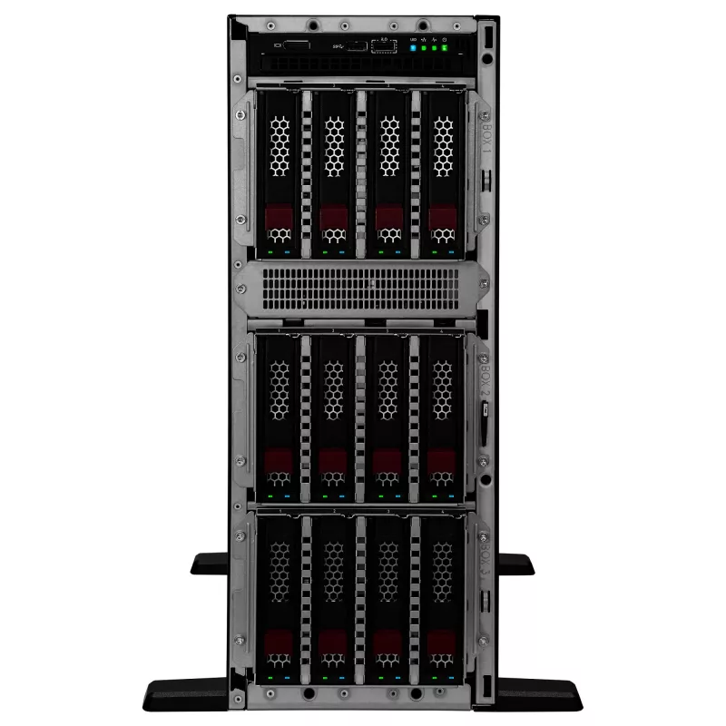Tower server HP Enterprise ProLiant ML350 Gen11 Intel Xeon srebrny 4510 2.4GHz 12c 1P 64GB DDR5 8x SFF 2x1000W