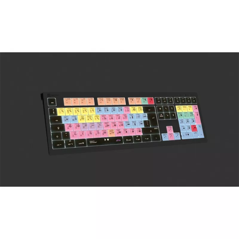 Logickeyboard ASTRA 2 USB QWERTY klawiatura Czarny Full-size 104 Keys