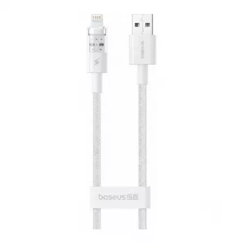 Kabel USB Baseus Silky Series 2.4A 2m biały — kabel do ładowania i transmisji danych USB, 2.4A, 2 m, biały