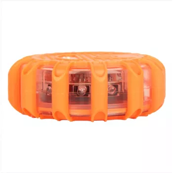 Sygnalizator awaryjny LED i latarka Tellur TLL441101 — 3×AAA, magnetyczny, pomarańczowy