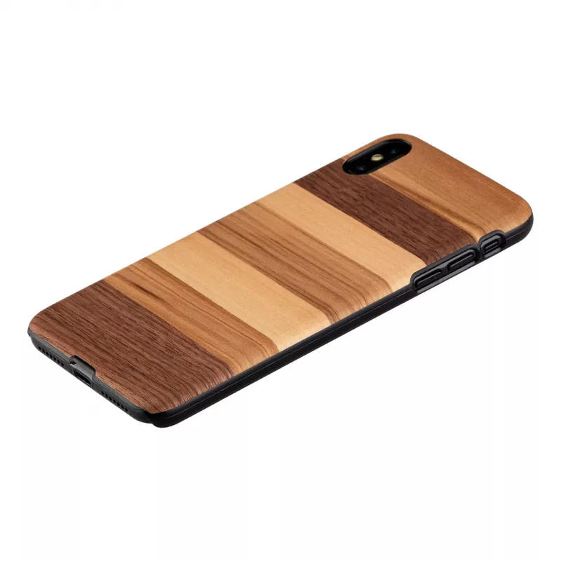 Etui smartfona man and wood dla iPhone XS Max — czarne