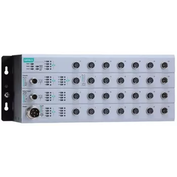 Przemysłowy zarządzalny przełącznik Ethernet M12 MOXA EN50155 8 portów