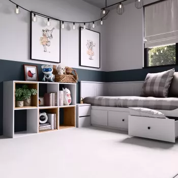 Topeshop MALAX 2X3 BIEL regał do salonu