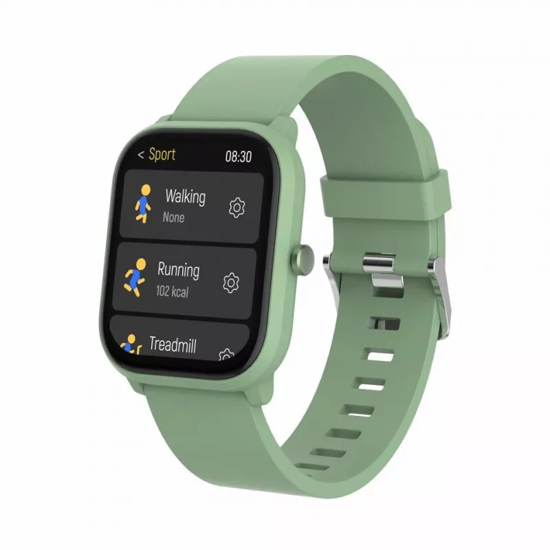 Smartwatch DENVER SWK-120GN z funkcją monitorowania kondycji i powiadomieniami, zielony