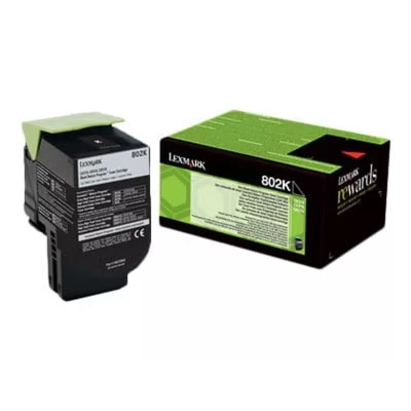 Toner Lexmark 80C20K0 802K Czarny 3000 stron