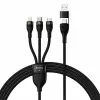 Kabel USB Baseus CASS030101 1.2m USB A/USB C USB C/Micro-USB B/Lightning Czarny