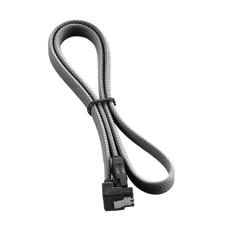 CableMod ModMesh - Kabel SATA - Serial ATA 150/300/600 - SATA (W) kątowy do SATA (W) - 60 cm - Kohle (CM-CAB-RSAT-N60KC-R)