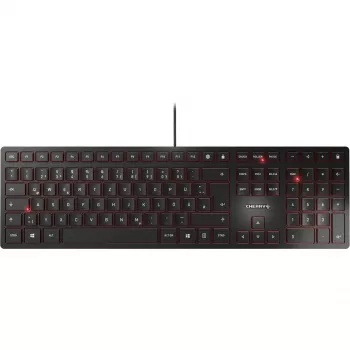 CHERRY KC 6000 Slim klawiatura uniwersalna USB QWERTZ czarna