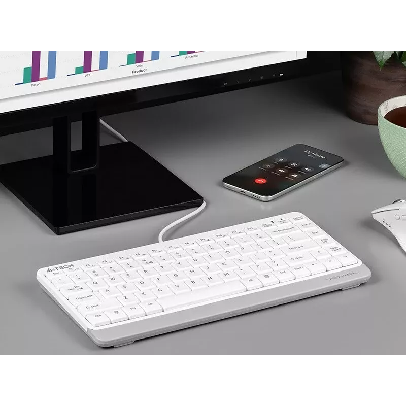 Klawiatura A4Tech FSTYLER FK11 Biała A4TKLA47119 (A4TKLA47119)