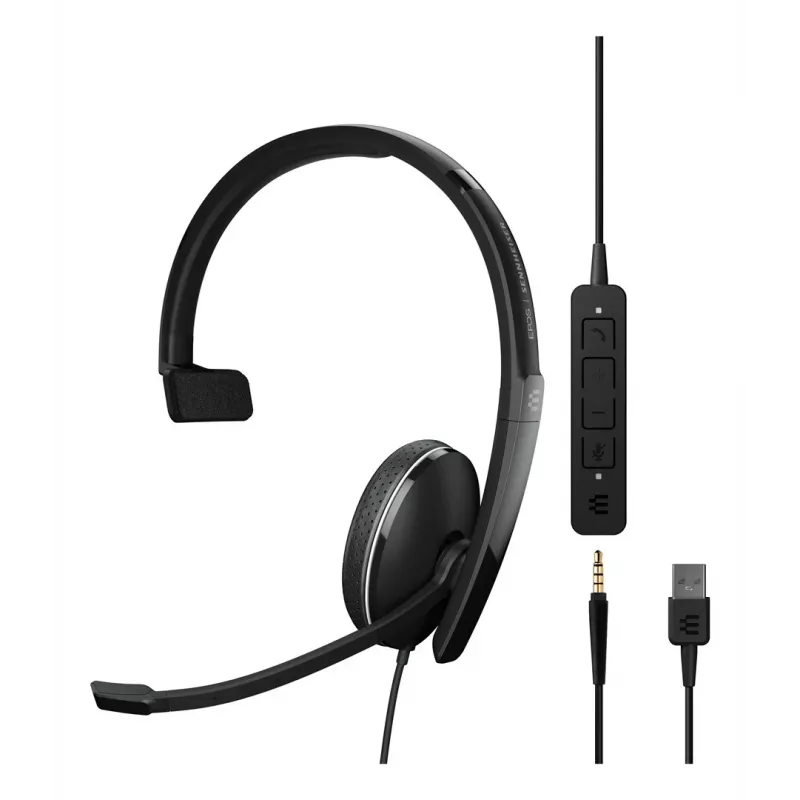 EPOS ADAPT 135 USB II Słuchawki przewodowe z pałąkiem nagłownym Biuro/Call Center USB Type-A Czarny