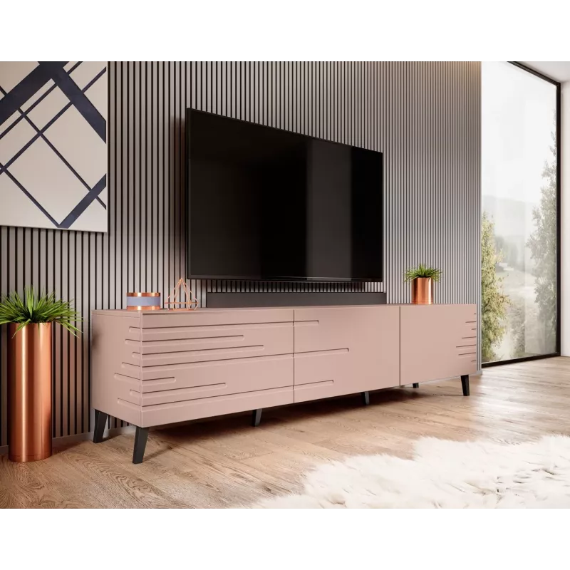 Cama RTV NOVA Szafka 186x40x48 pink matowy