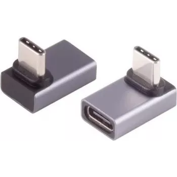 Adapter USB-C ShiverPeaks Pro 90° Angle 4.0 – złącze USB-C kątowe, do urządzeń zgodnych z USB4/USB 3.2