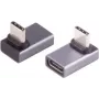 Adapter USB-C ShiverPeaks Pro 90° Angle 4.0 – złącze USB-C kątowe, do urządzeń zgodnych z USB4/USB 3.2