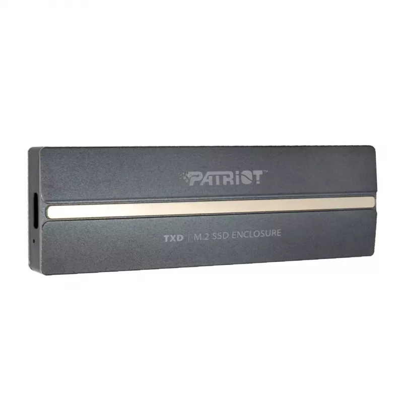Zewnętrzna obudowa NVMe M.2 PCIe SSD PATRIOT PV810UPNGM — USB-C 3.2 Gen 2, obsługa 2230/2242/2260/2280, do 8 TB, aluminiowa, szara