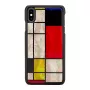 Etui na smartfona iKins do iPhone XS Max Mondrian Czarny – pokrowiec ochronny, twarda skorupa