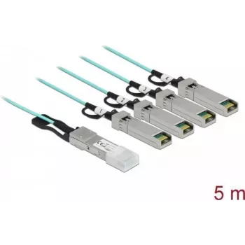 Active Optical kabel QSFP+ do 4 x SFP+ 5 m DeLOCK 84069