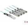 Active Optical kabel QSFP+ do 4 x SFP+ 5 m DeLOCK 84069
