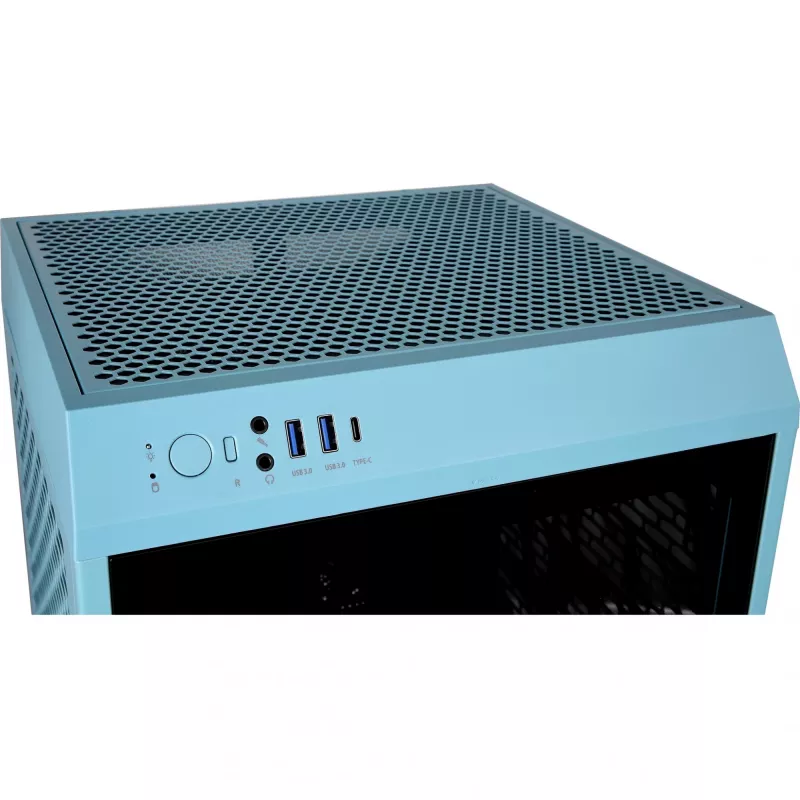 Thermaltake The Tower 200 turkusowy Tempered Glass