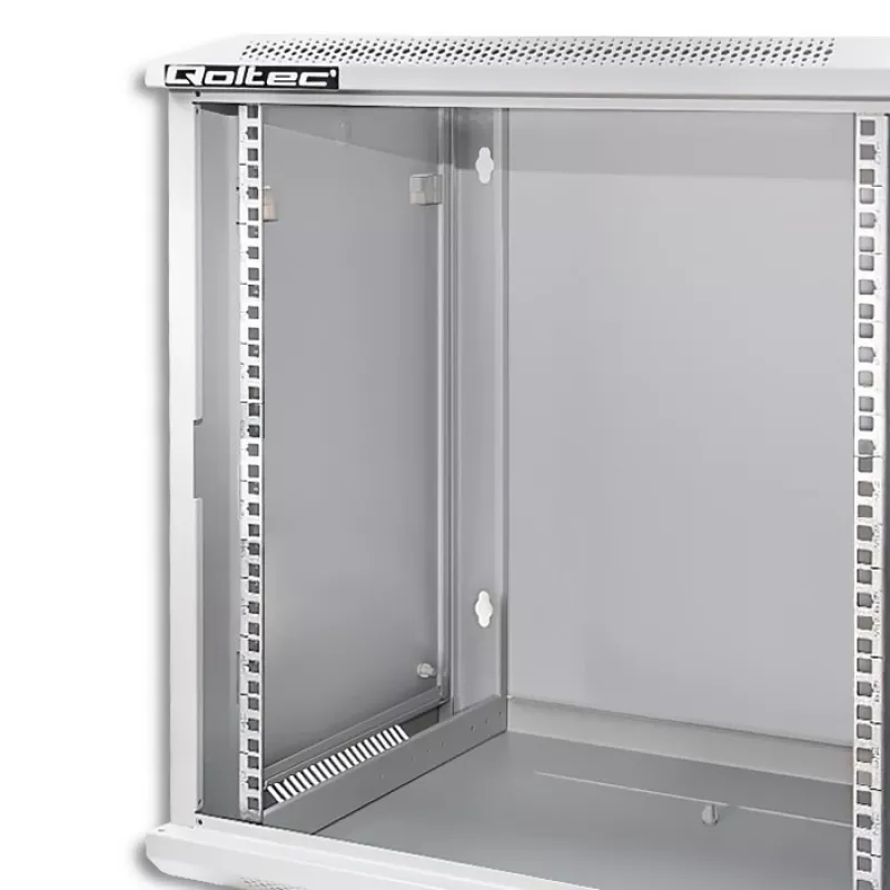 Szafa rack QOLTEC 19-calowa 12U model 54485 — obudowa sieciowa/serwerowa