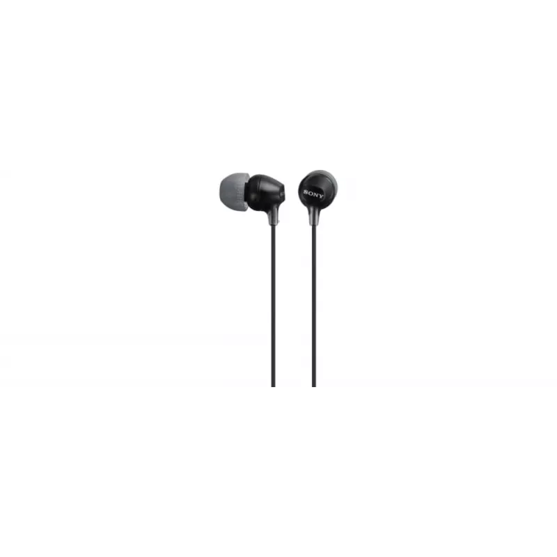 Sony MDR-EX15AP, przewodowy, 8 - 22000 Hz, połączenia/muzyka, 3 g, zestaw słuchawkowy, czarny