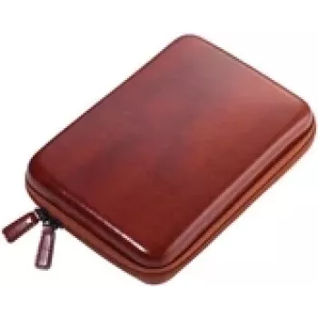 Personal Organizer TROIKA CBO25/BR Faux Leather Velvet Brown Zip Pocket