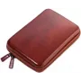Personal Organizer TROIKA CBO25/BR Faux Leather Velvet Brown Zip Pocket