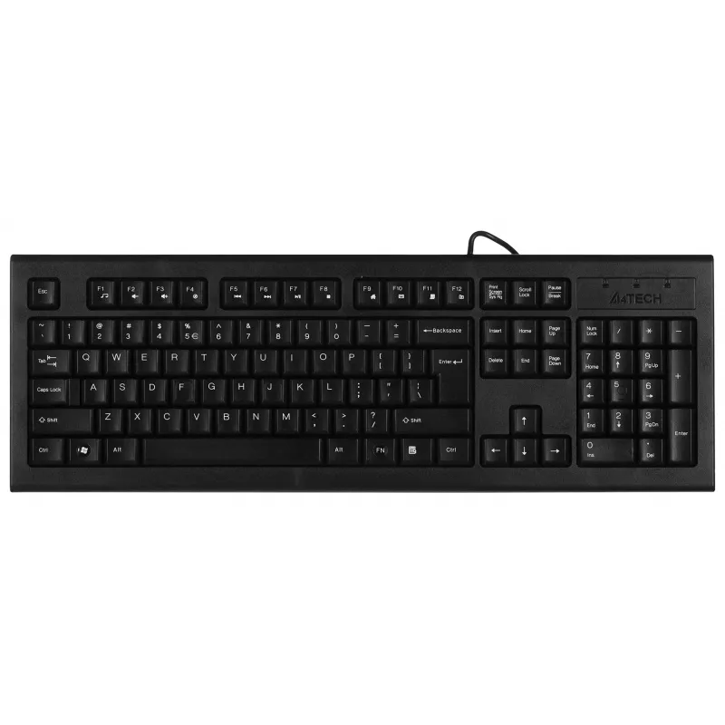 Klawiatura A4Tech KR-85 USB QWERTY US English Czarna