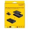 Obudowa HDD/SSD DeLOCK 42020 Czarna 2,5 cala USB Type-C 10 Gbit/s