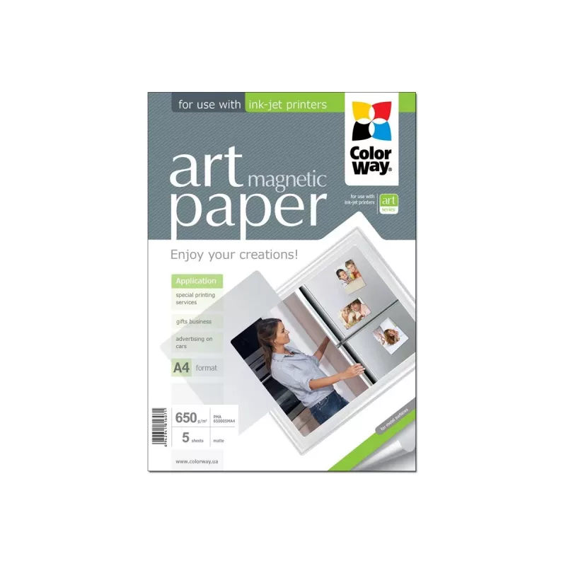 ART | Biały | 650 g/m² | A4 | A4 | Matowy magnetyczny papier fotograficzny