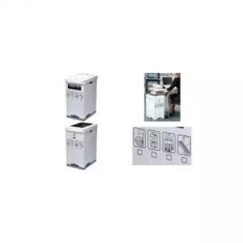 Fellowes R-Kive System Recycle Bin - szary - biały - 300 x 500 x 600 mm - 300 x 500 x 600 mm (0193201)