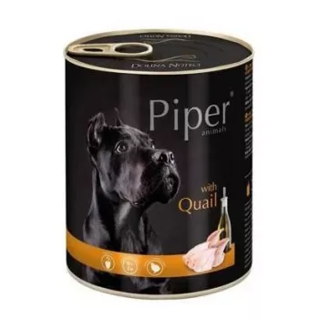Mokra karma dla psa Dolina Noteci Piper Animals z przepiórką 800 g, bezzbożowa, dla dorosłych, wilgotność 78%