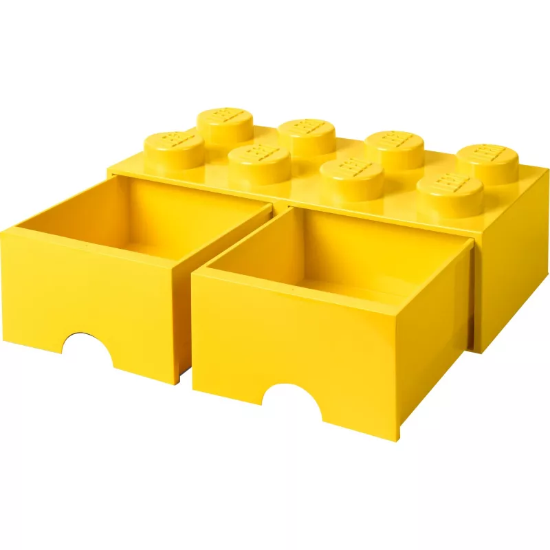 LEGO Drawer Brick 8 — żółta (model 40061732) szuflada do przechowywania klocków i małych części