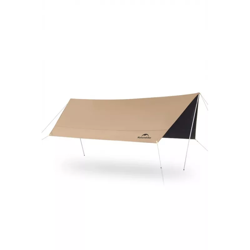 Tarp Naturehike CNK2350WS015 Khaki Hexagon Vinyl - lekki wodoodporny podkład i schronienie
