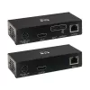 Zestaw przedłużacza USB C na HDMI przez Cat6 z obsługą KVM, 4K 60Hz, 4:4:4, Nadajnik/Odbiornik, USB, PoC, HDCP 2.2, do 70 m, TAA - Rozszerzenie wideo