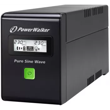 PowerWalker VI 800 SW FR zasilacz awaryjny (UPS) Line-Interactive 0.8 kVA 480 W 2 gniazda wyjściowe
