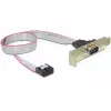 Kabel szeregowy DeLOCK 89300 0.4m DB9 Szary