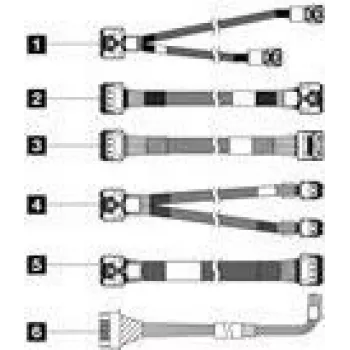 Kabel SAS/SATA Lenovo 4X97A82933 do ThinkSystem SR650 V3 2.5 cala Front BP1