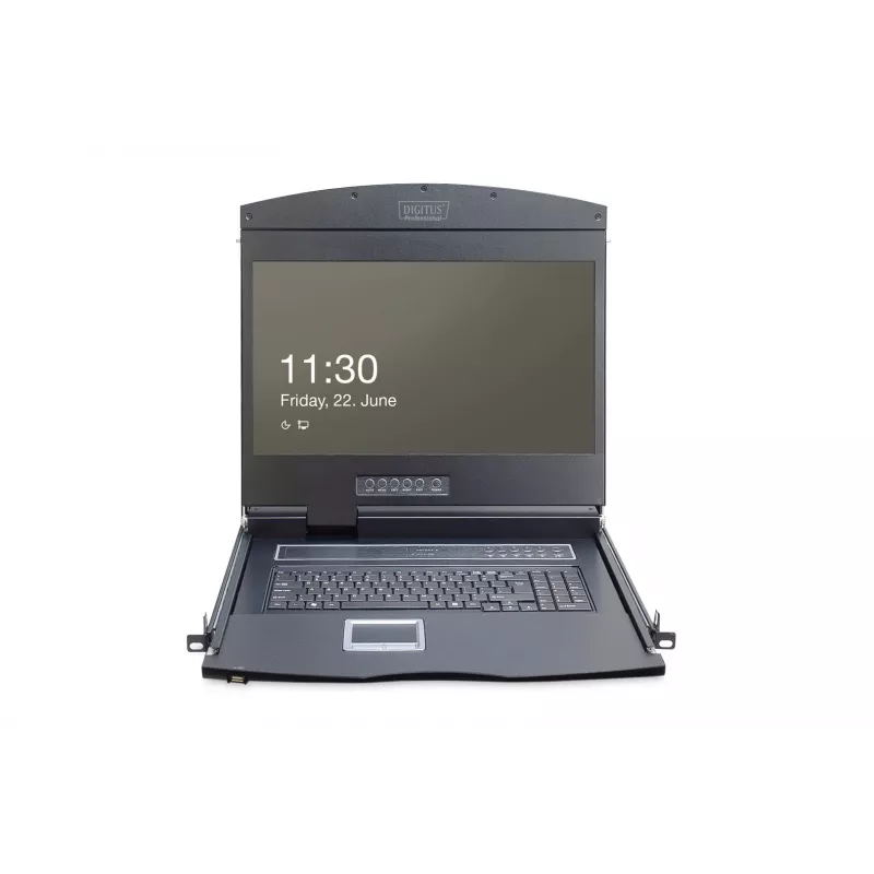 Konsola KVM Digitus 19-calowy LCD 8-portowa VGA klawiatura US