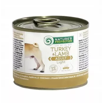 NATURE'S PROTECTION Adult Light Indyk i Jagnięcina - karma mokra dla psów - 200 g