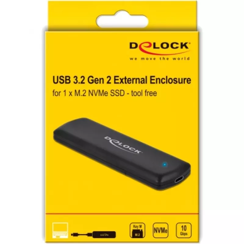 Obudowa SSD DeLOCK 42615 Czarna M.2