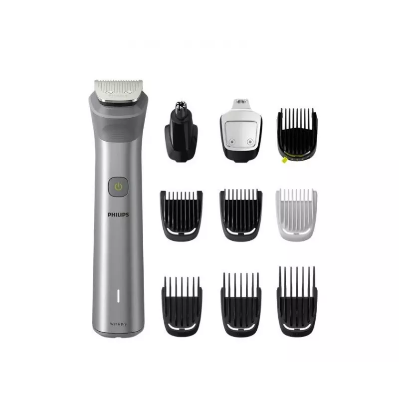 Philips All-in-One Trimmer MG5920/15 Series 5000, Stainless steel, 0.5 mm, 1.6 cm, 1 mm, Beard, Ear, Nose, bateria
