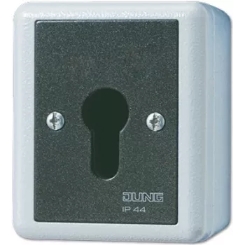 Przełącznik na klucz JUNG 806.28 G — 2P, przewodowy, 250 V AC, 16 A, czarny/biały