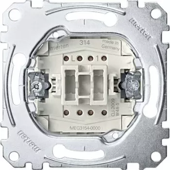 Przycisk Merten MEG3154-0000, 1P, metaliczny, 250 V AC, 10 A