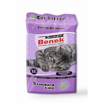 Certech Super Benek Standard Lavender - Żwirek dla kota zbrylający 25 l (20 kg)