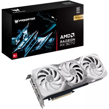 Karta graficzna Acer Predator BiFrost Radeon RX 9070 OC 16GB biały Edition